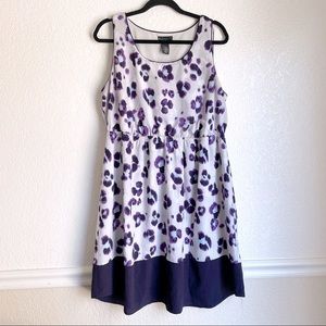 Watercolor Leopard Print Dress